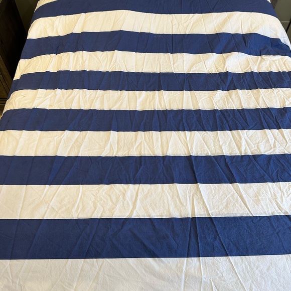Pottery Barn Kids Other Pottery Barn Fullqueen Navy Rugby Duvet Poshmark